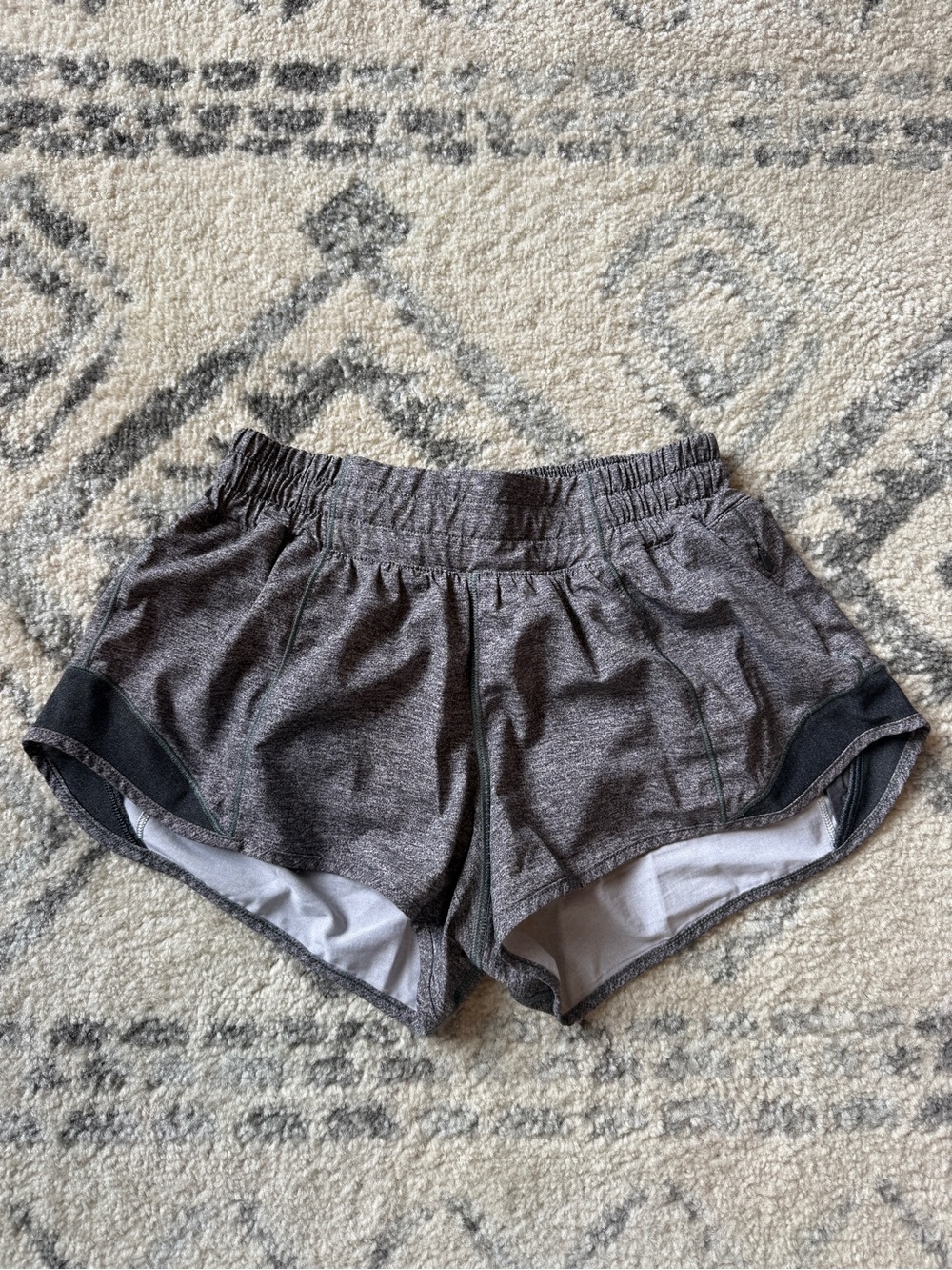 lululemon athletica Heather Charcoal Women's Running Shorts